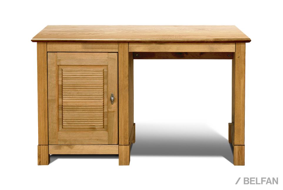 Стол письменный "Рауна" 10 (1 тумба) массив сосны 1