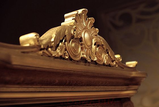 Зеркало "Алези Люкс" массив и шпон дуба 3