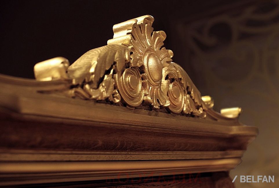 Зеркало "Алези Люкс" массив и шпон дуба 2