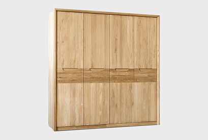 Шкаф для одежды 4-х дверный "Бремен"; дуб натуральный