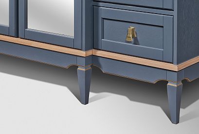 Шкаф для одежды 4-х дв. "Стюарт" (с зеркалом); *ГМ 6554-10; марено, натуральный дуб