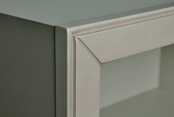 Шкаф навесной открытый "Оливия" массив и шпон ольхи 3