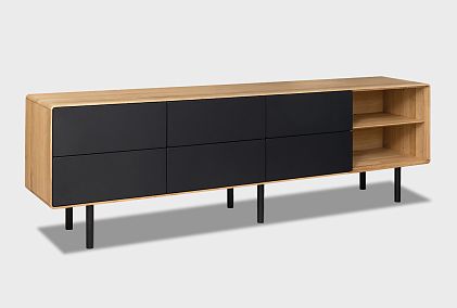 Тумба под ТВ высокая "Норман" 4 с нишей (правая)