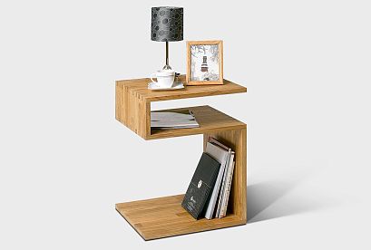 Стол приставной "Арт" (фигурный); бейц-масло