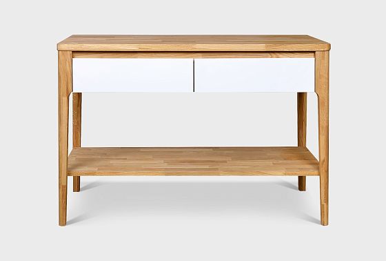 Стол-консоль "Уоллстрит" массив дуба, МДФ 3