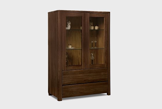 Тумба 2-х секционная "Норд" (высокая) массив дуба 3