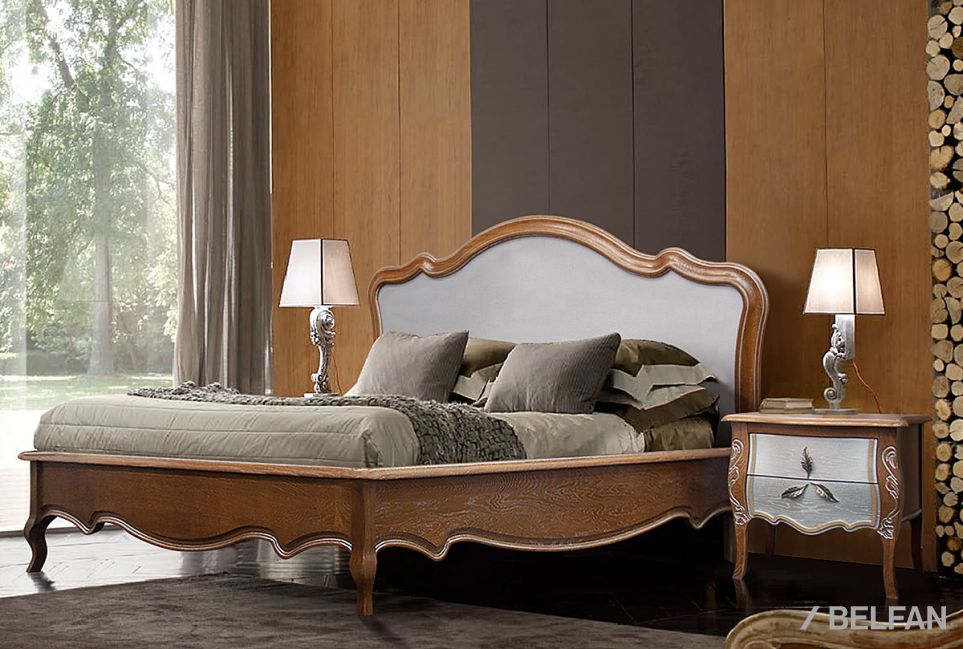 Кровать "Трио" (низкое изножье) массив и шпон дуба 4