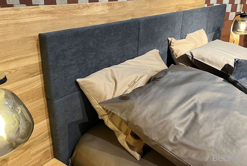 Кровать "Этна" (комбинированная) массив дуба, металл 4