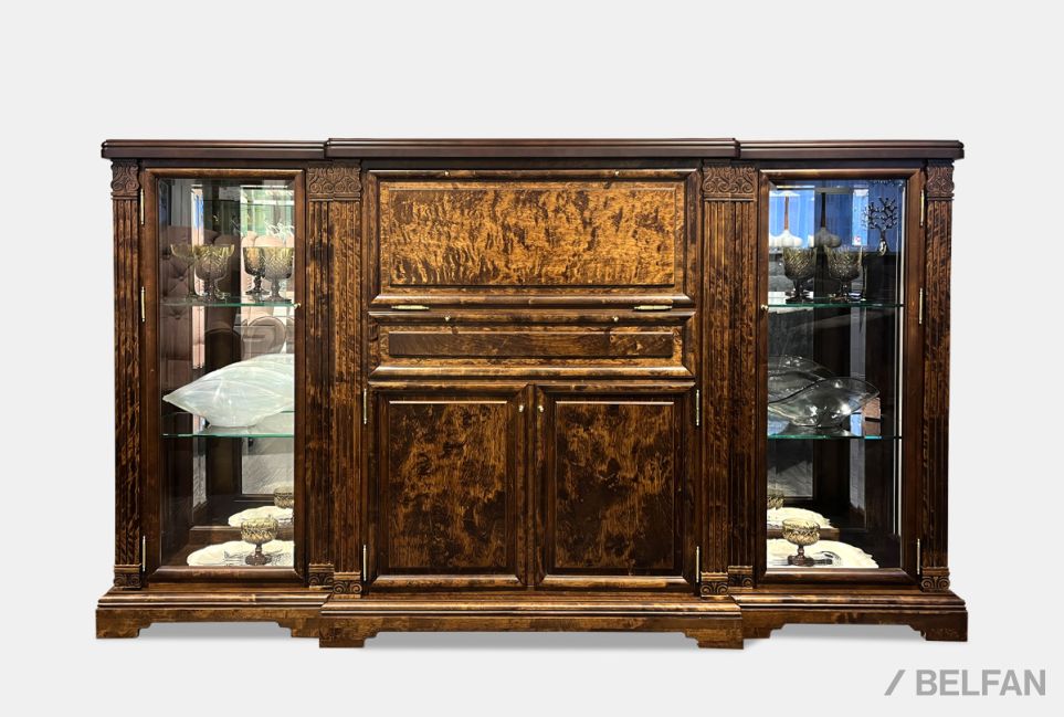 Тумба "Престиж" массив и шпон берёзы 1