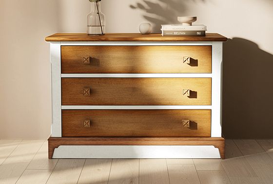 Комод "Бриансон" массив и шпон дуба, МДФ 4
