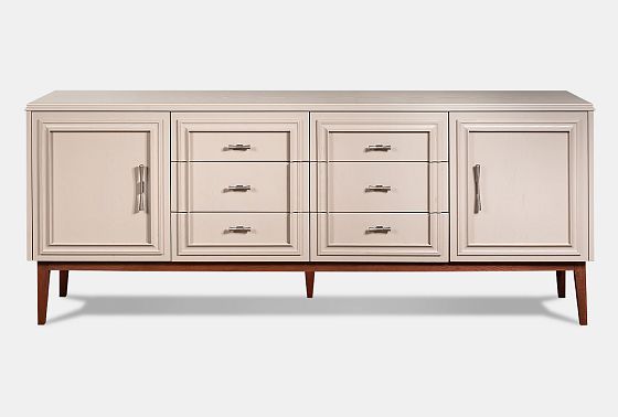 Тумба "Сакраменто" 4 (с ящиками) массив и шпон дуба, МДФ 14