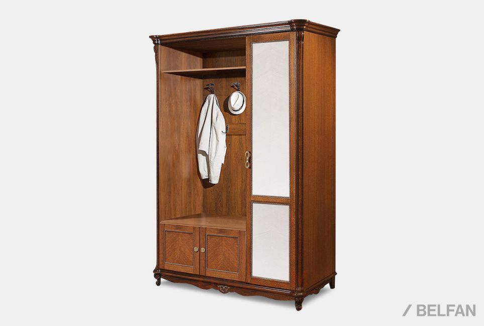 Шкаф комбинированный "Алези 1з" массив и шпон дуба 2