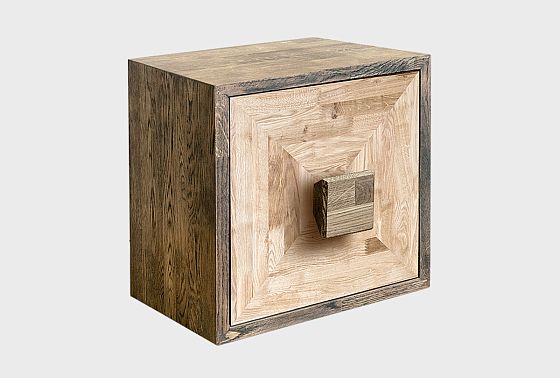 Модуль для стеллажей открытых 1-но дв. "Cube Design" массив дуба 2