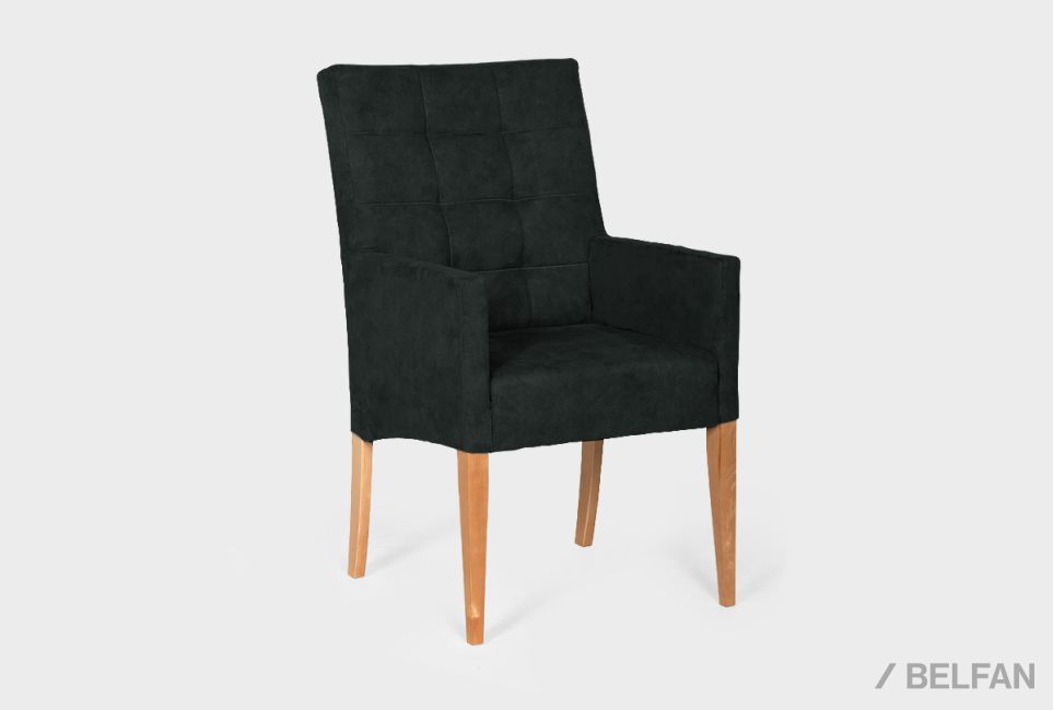 Стул "Берген" М с подлокотниками массив берёзы 1