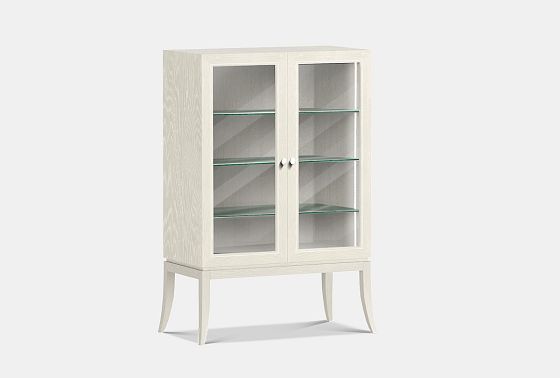 Тумба высокая "Коста" (стекло) массив и шпон дуба 3