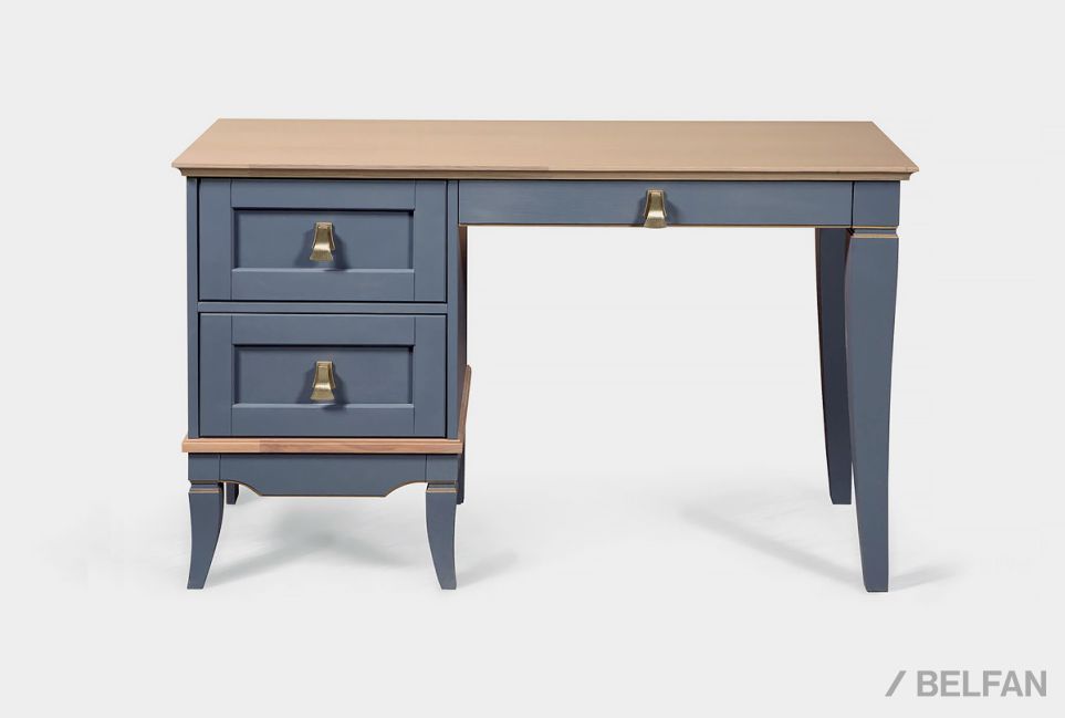 Стол письменный "Стюарт" (тумба слева) массив и шпон дуба 2