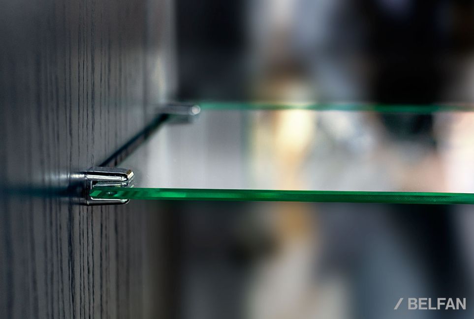 Тумба высокая "Сакраменто" (стекло) массив и шпон дуба, МДФ 6