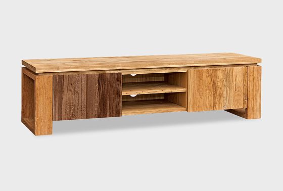 Тумба под ТВ "Берген" В-150 массив и шпон дуба 4