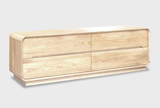 Тумба под ТВ "Монблан" 180 массив дуба 5