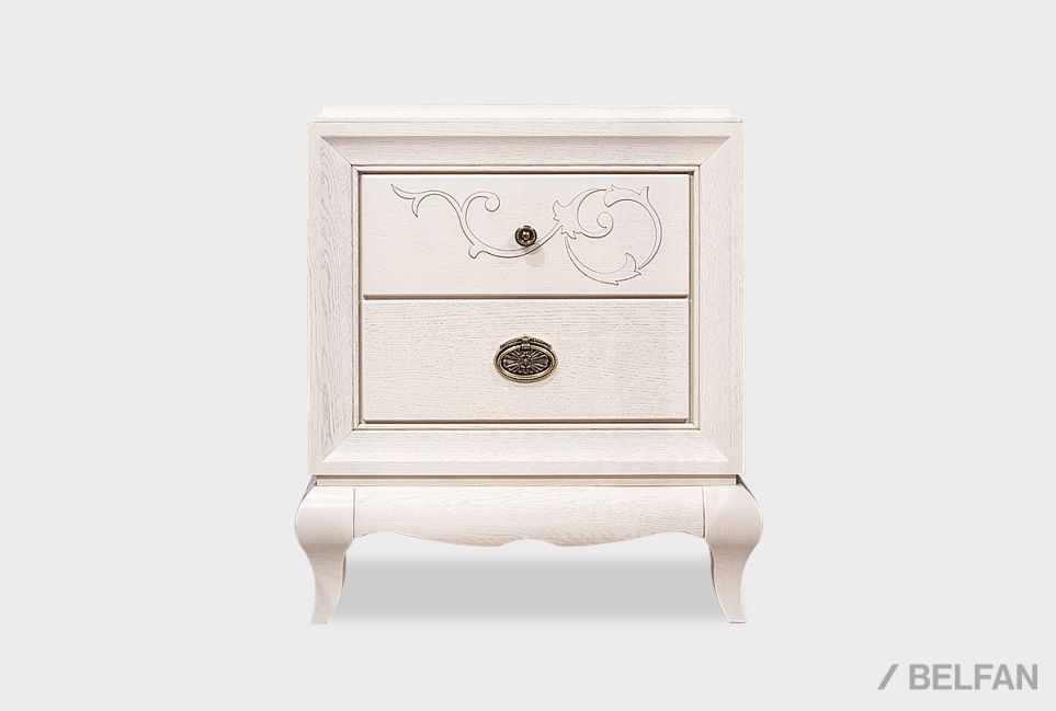 Тумба прикроватная "Соната" (декор) массив и шпон дуба 2