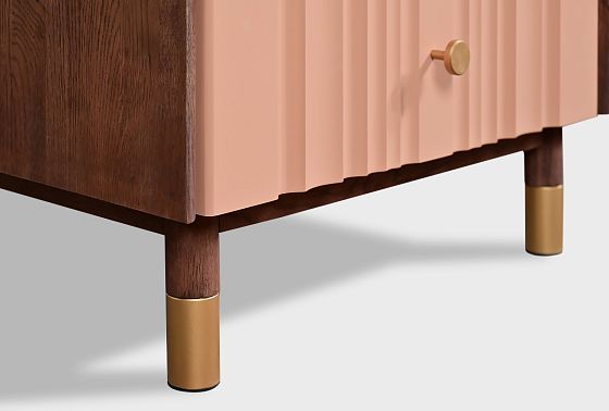 Комод "Меридиан" 5 (высокий) массив дуба, МДФ 7