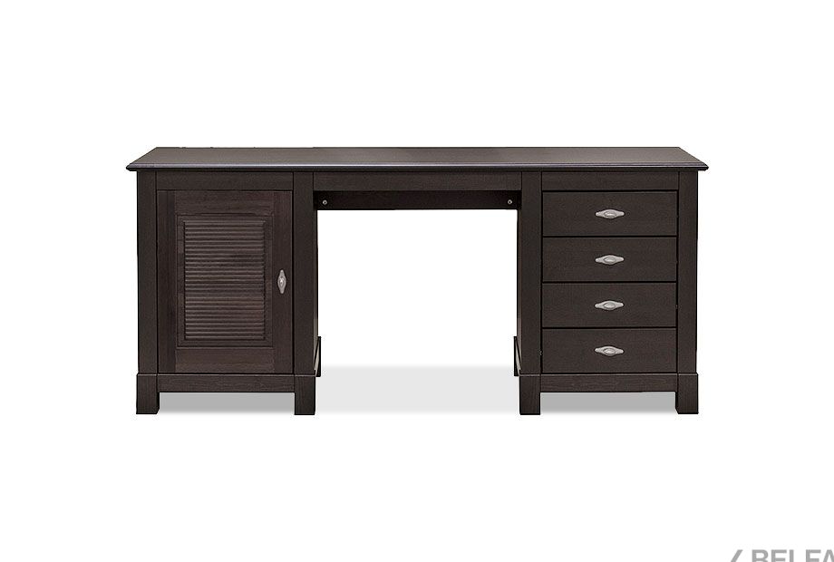 Стол письменный "Рауна" 14 (2 тумбы) массив сосны 1