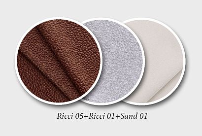 "Ферре" диван 3-х местный; нераскл.; 32; Ricci 05+Ricci 01+Sand 01 (гр.2/МТХ)