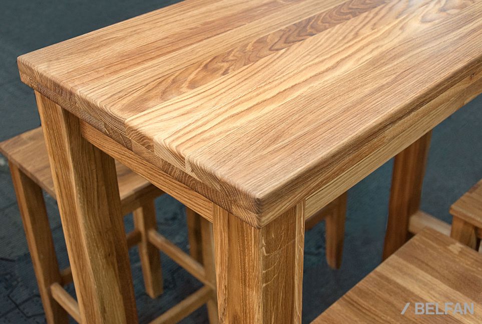 Стол барный "Берген" П-108 массив дуба 2