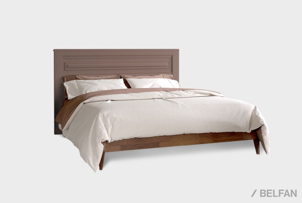 Кровать "Сакраменто" массив и шпон дуба, МДФ 1