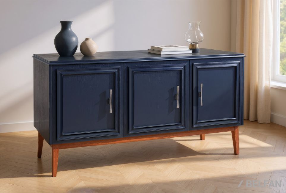 Тумба "Сакраменто" 3 массив и шпон дуба, МДФ 1