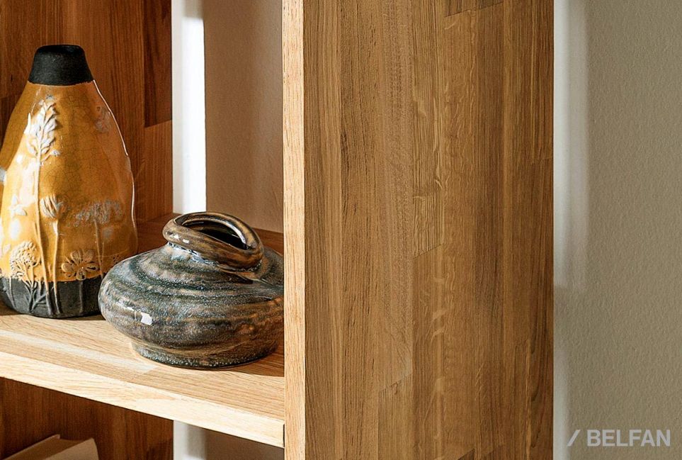 Стеллаж "Арт" 3x3 массив дуба 2