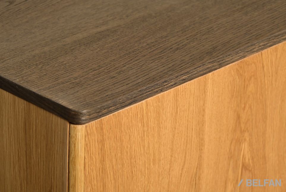 Тумба "Элва" D-3 массив и шпон дуба 5