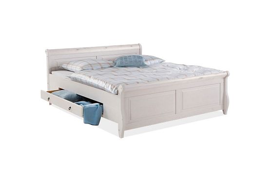Кровать двуспальная "Мальта" 160 (с ящиками) массив сосны 3
