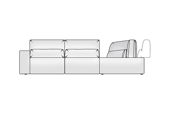 "Бакстер" диван угловой с оттоманкой  6