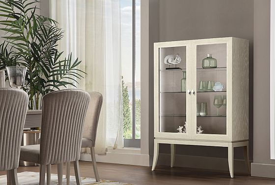 Тумба высокая "Коста" (стекло) массив и шпон дуба 3