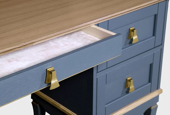 Стол письменный "Стюарт" (тумба слева) массив и шпон дуба 9