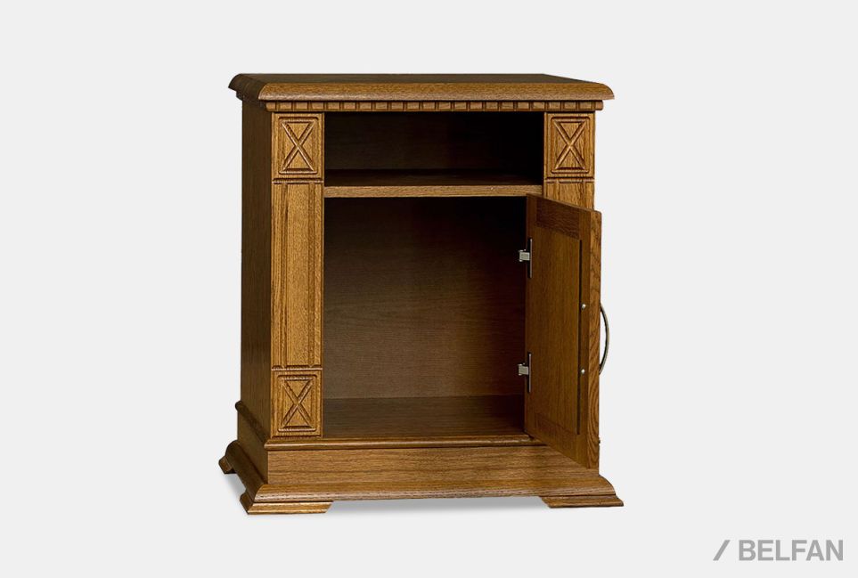 Тумба прикроватная "Верди Люкс" массив и шпон дуба 2