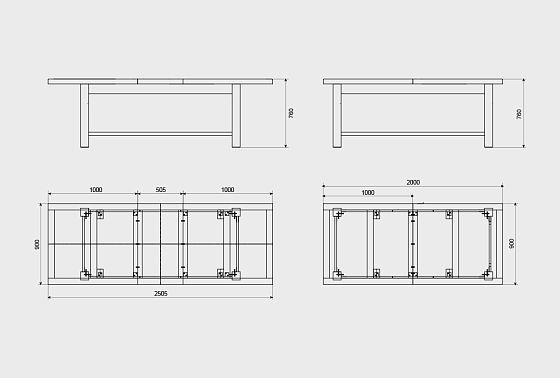 Стол обеденный "Горд" (раскладной) массив дуба 5
