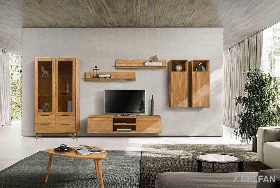 Шкаф навесной "Ирвинг" 120 (правый) массив дуба 4