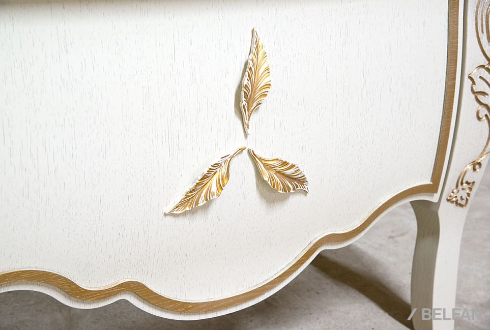 Шкаф с витриной 1-но дв. "Трио" (правый) массив и шпон дуба 4