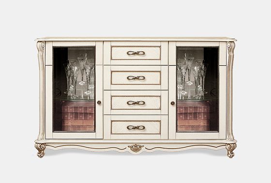 Тумба "Алези 3з" массив и шпон дуба 4