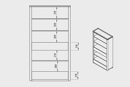 Стеллаж "Норд" (с ящиками)