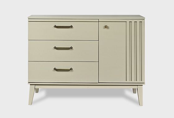 Комод "Чикаго" (3 ящика) массив и шпон дуба 11