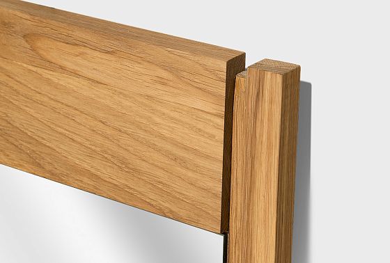 Зеркало настенное "Берген" массив и шпон дуба 7