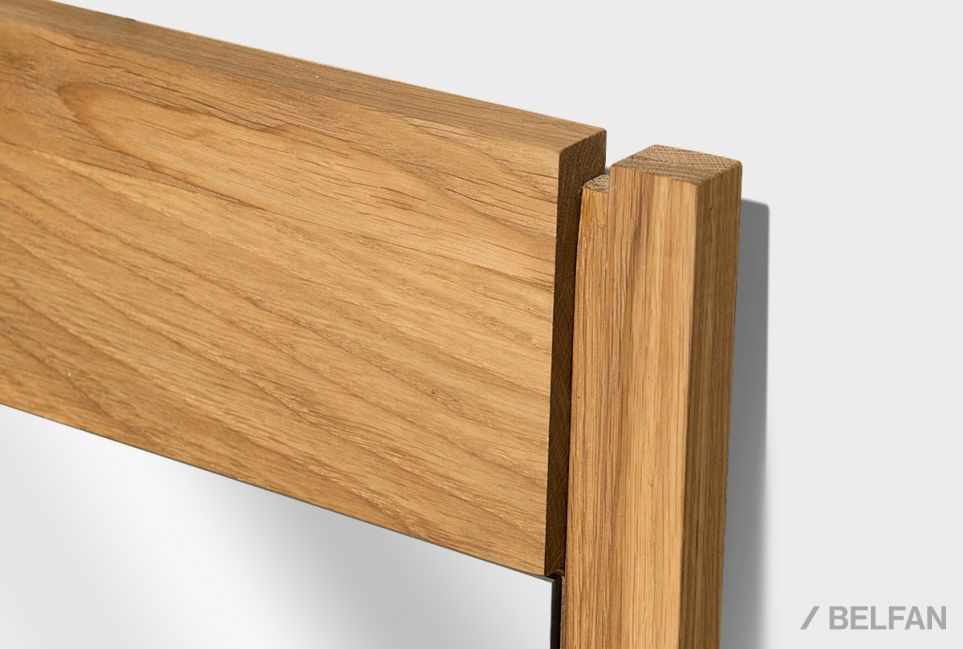 Зеркало настенное "Берген" массив и шпон дуба 2