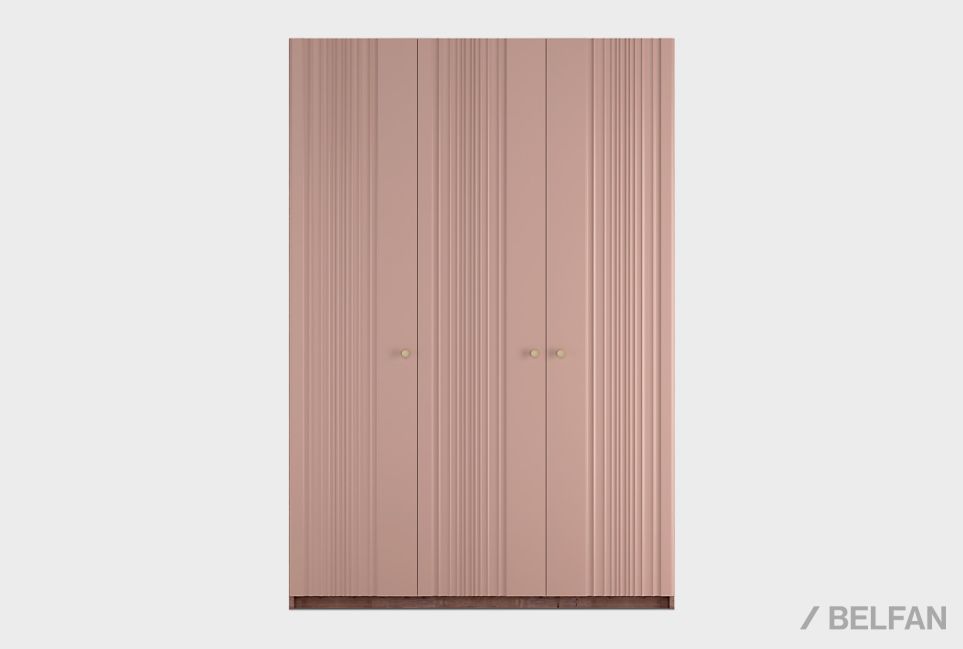 Шкаф для одежды 3-х дверный "Меридиан" шпон дуба, МДФ 5