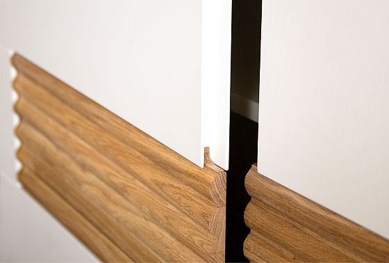 Шкаф для одежды 2-х дверный "Уоллстрит" массив дуба, МДФ 7