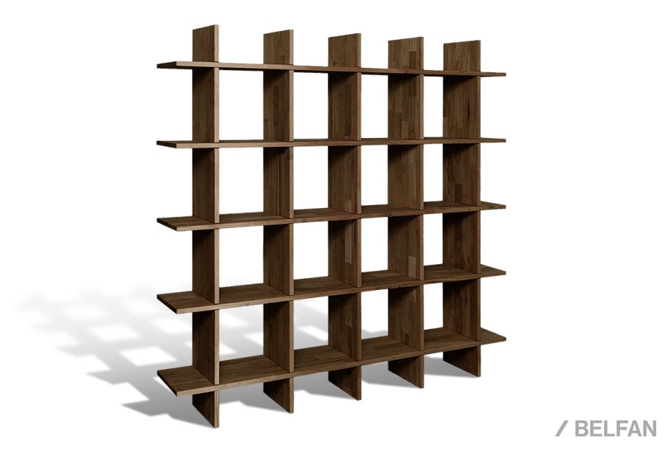 Стеллаж "Арт" 4x4 массив дуба 1