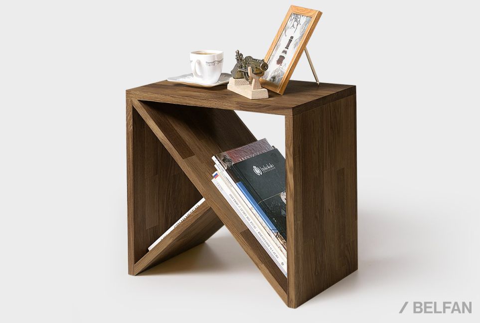 Стол прикроватный "Арт" Д массив дуба 1