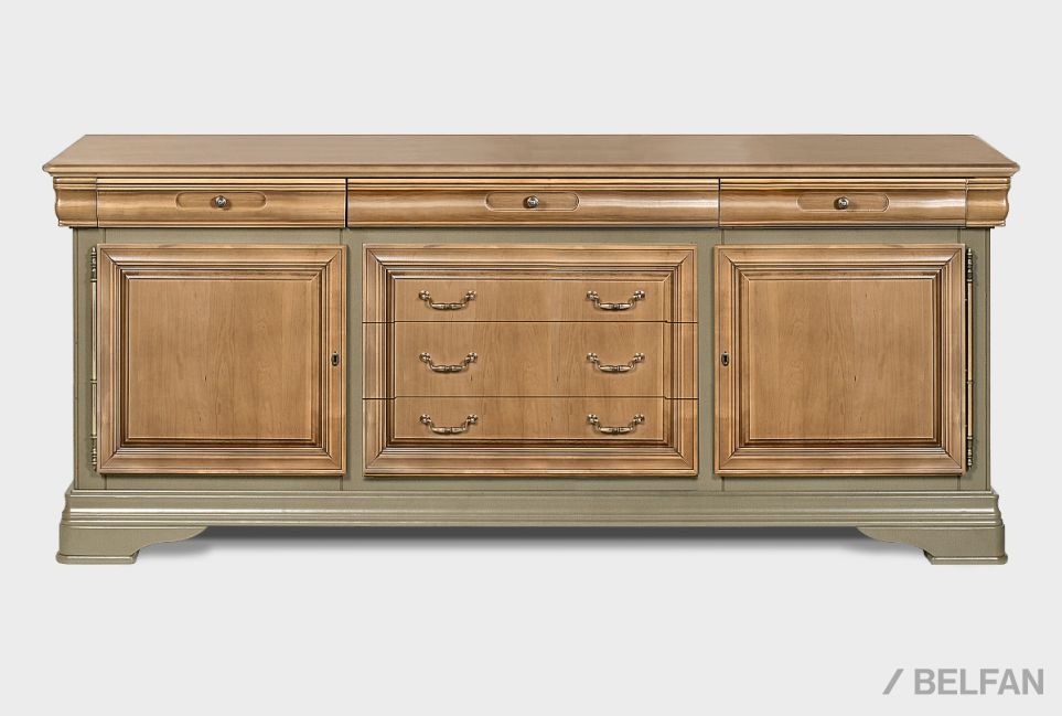 Тумба с ящиками "Оливия" массив и шпон ольхи 2